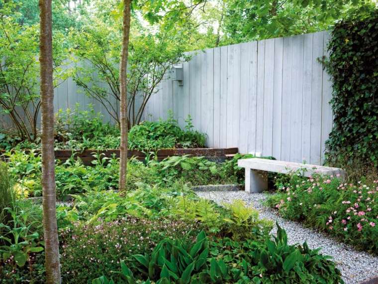 recinzioni da giardino in legno chiaro di design esterno