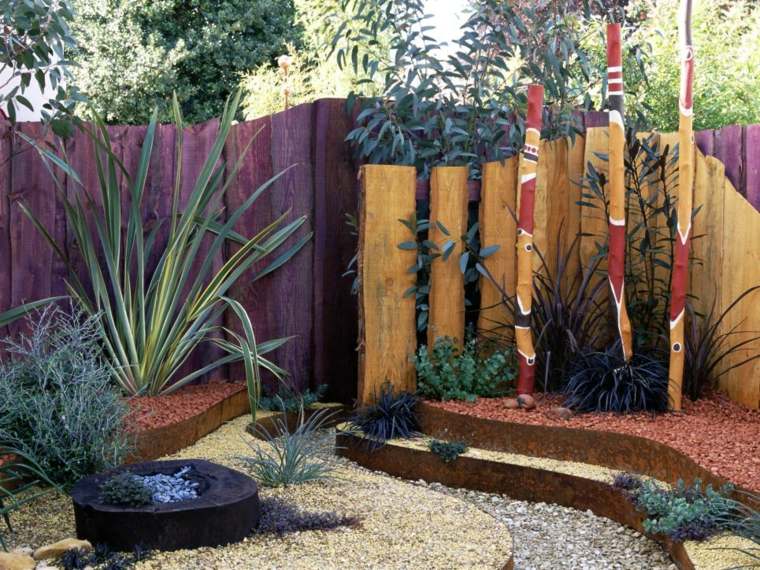 tipi di recinzione da giardino in legno zen
