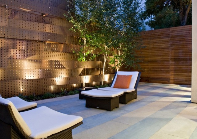 vrtna ograda elegantna elegantna moderna vrtna fotelja jastuci ideja