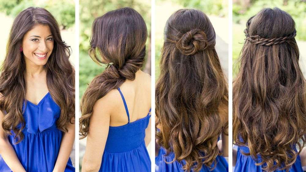 Acconciatura anni '20 capelli lunghi ricci trecce donna