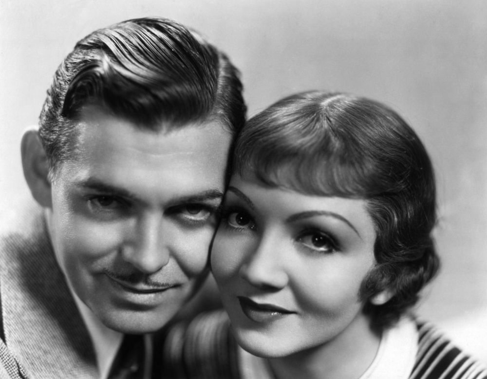 retrò chic hollywood clark gable capelli corti uomo