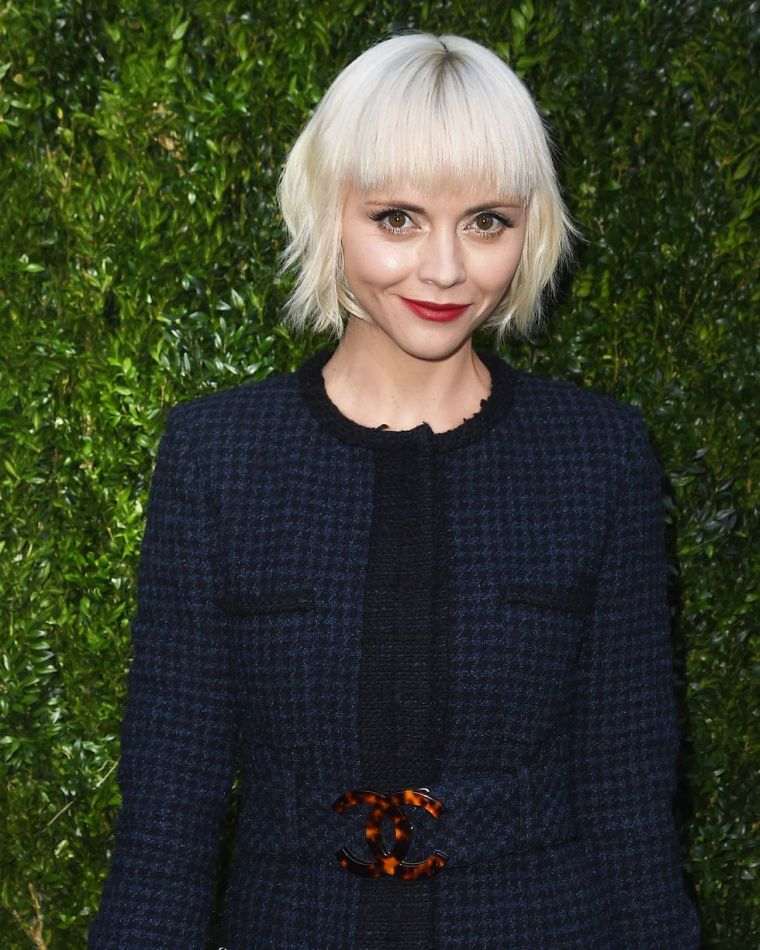 frangia tagliata a caschetto Christina Ricci