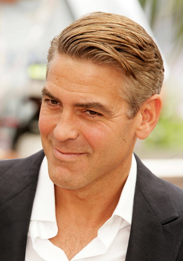 Acconciatura corta da uomo di George Clooney