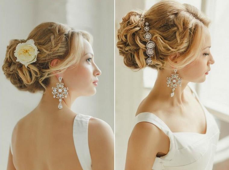 acconciatura da sposa per capelli lunghi