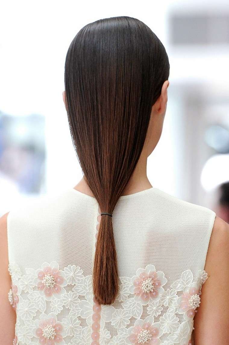 acconciatura coda di cavallo capelli lunghi