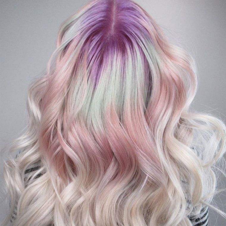 frizura nő nyár 2019 szőke fröccsenő színes