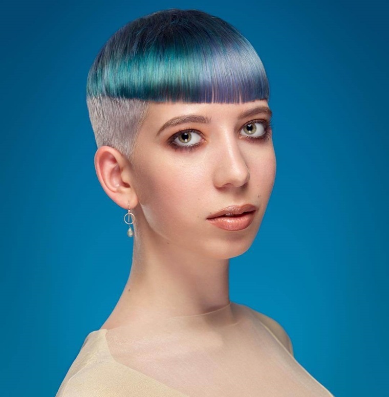 frizura nő nyár 2019 tál színekben vágva
