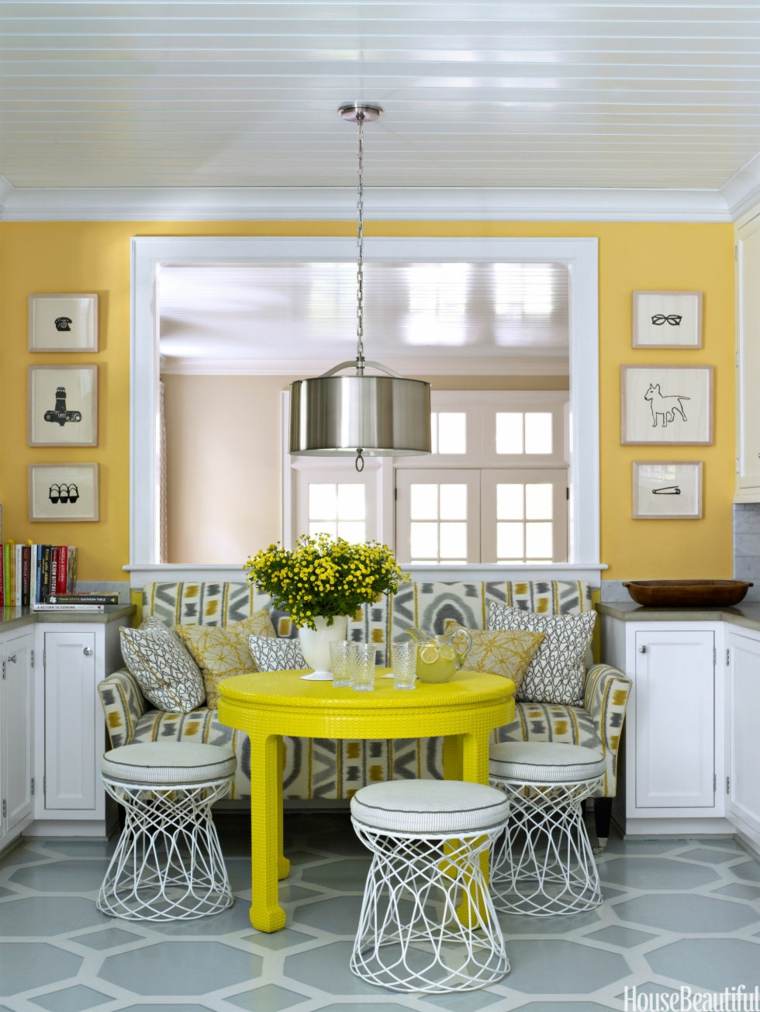 modernus madingas geltono medžio stalo baltas išmatų sieninis šviestuvas