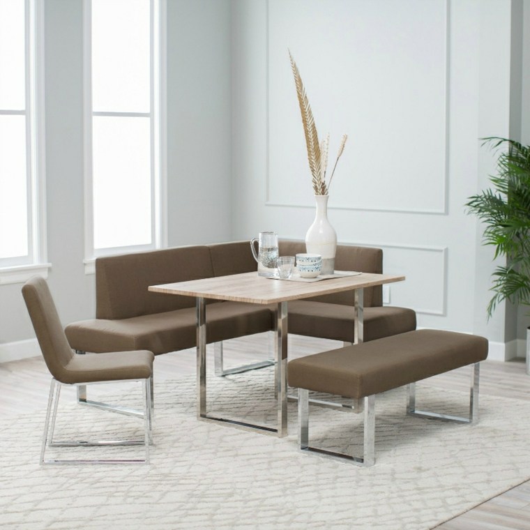 mobili moderni panca tavolo in legno alla moda tappetino moderno