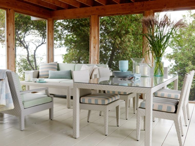 szabadtéri design étkező kerti bútorok