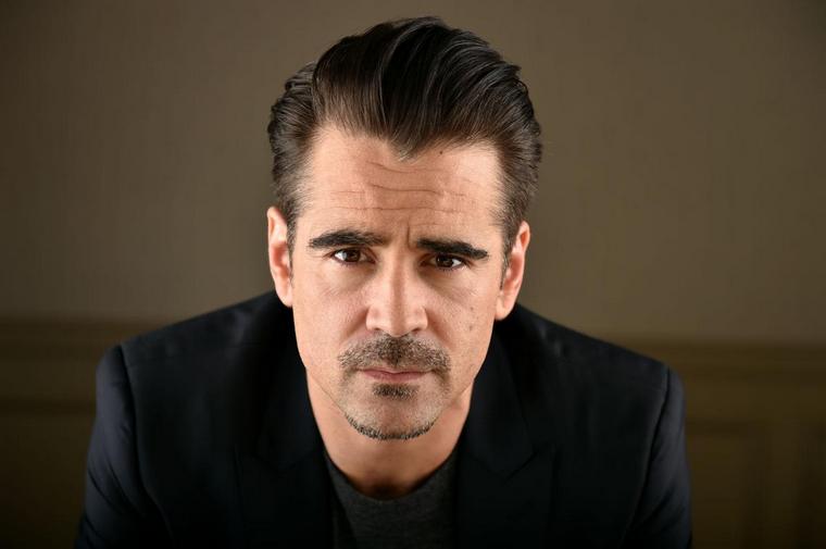 Colin Farrell aggódó homloka