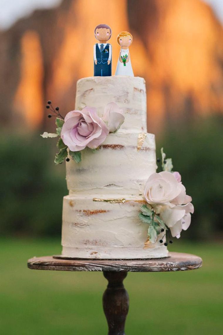 bohemos vestuvių torto dekoravimas