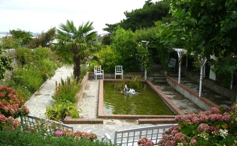 egzotični vrt uređenje bazena vegetacije