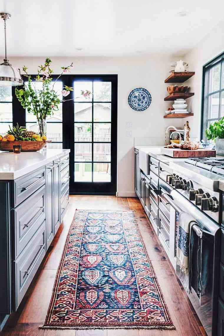 modello di cucina corridoio decorazione della cucina tappetini da cucina lunghi