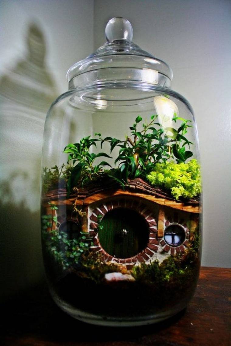 Készítsen mini kerti DIY terrárium belső ötletet egyszerűen