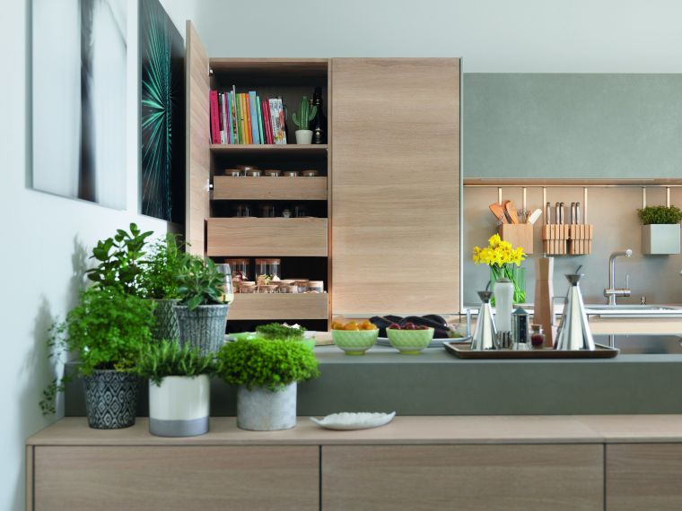 mobili da cucina in legno-ante-colore-chiaro-idee-di-design-scandinave