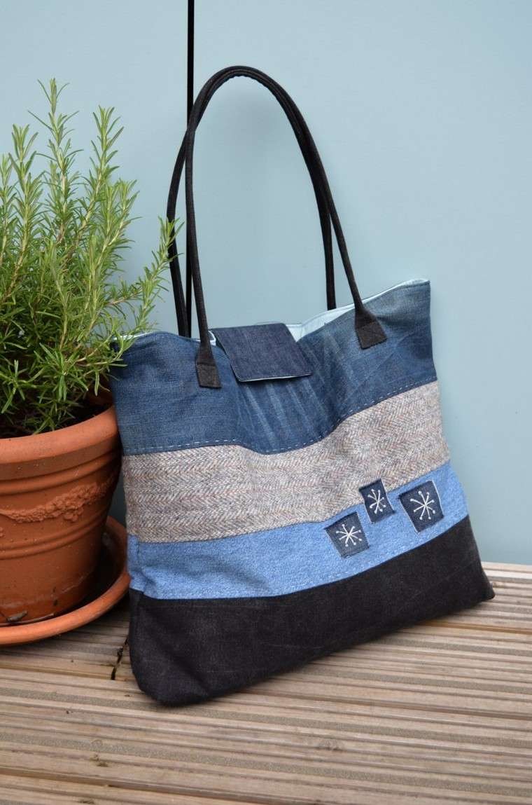 Borsa fai-da-te Idea fai-da-te Borsa in denim Idea fai-da-te in denim