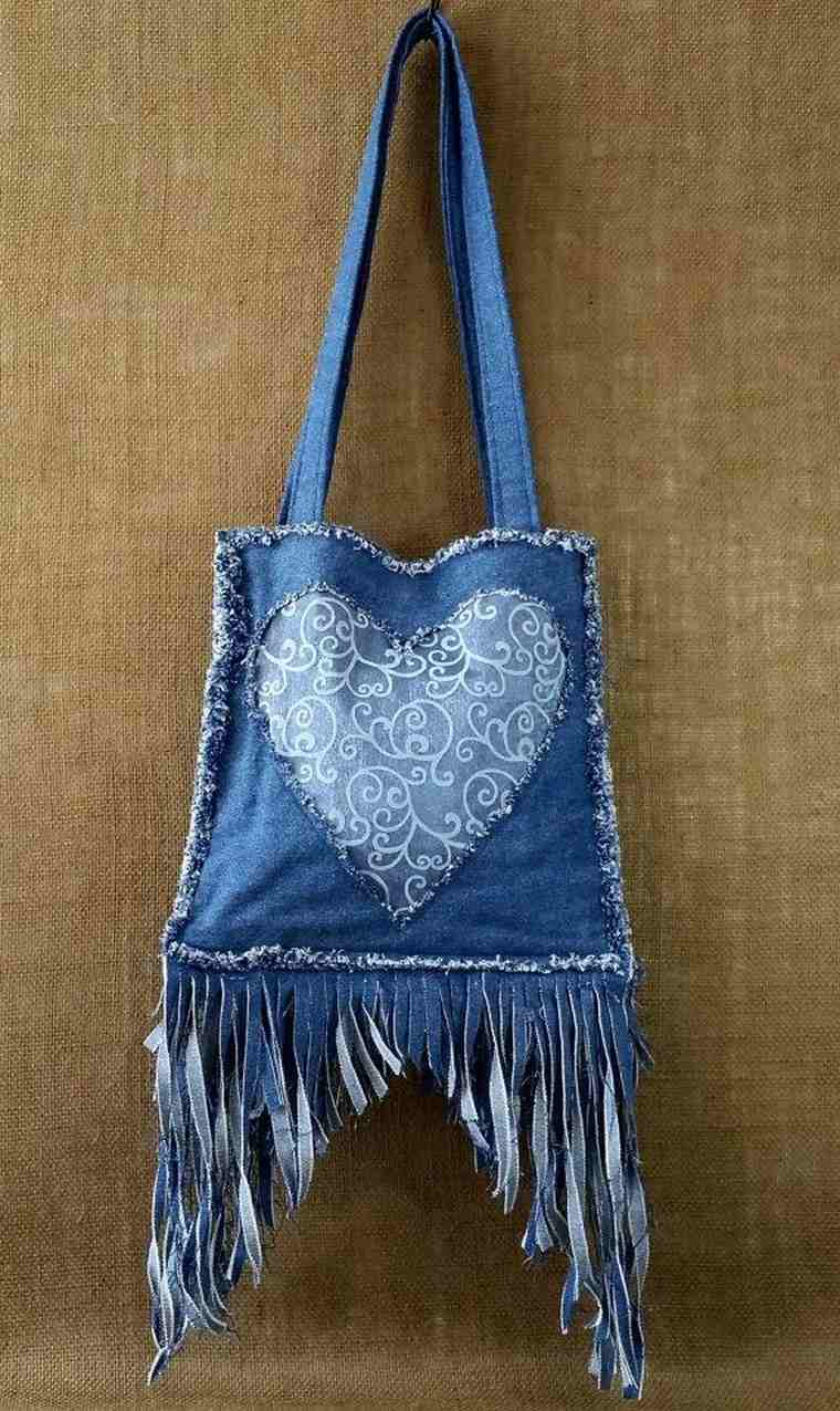 Borsa fai-da-te Idea fai-da-te denim Borsa fai-da-te denim