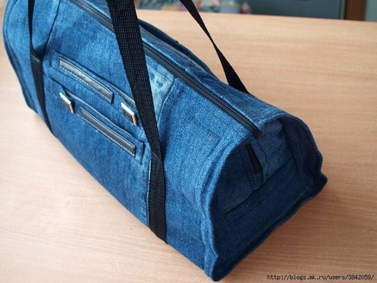 idea borsa in denim fai da te fai da te una borsa