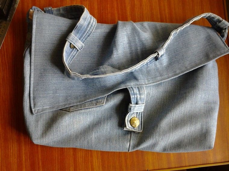 Borsa in denim fai da te Idea fai da te Idea per il recupero della borsa in denim