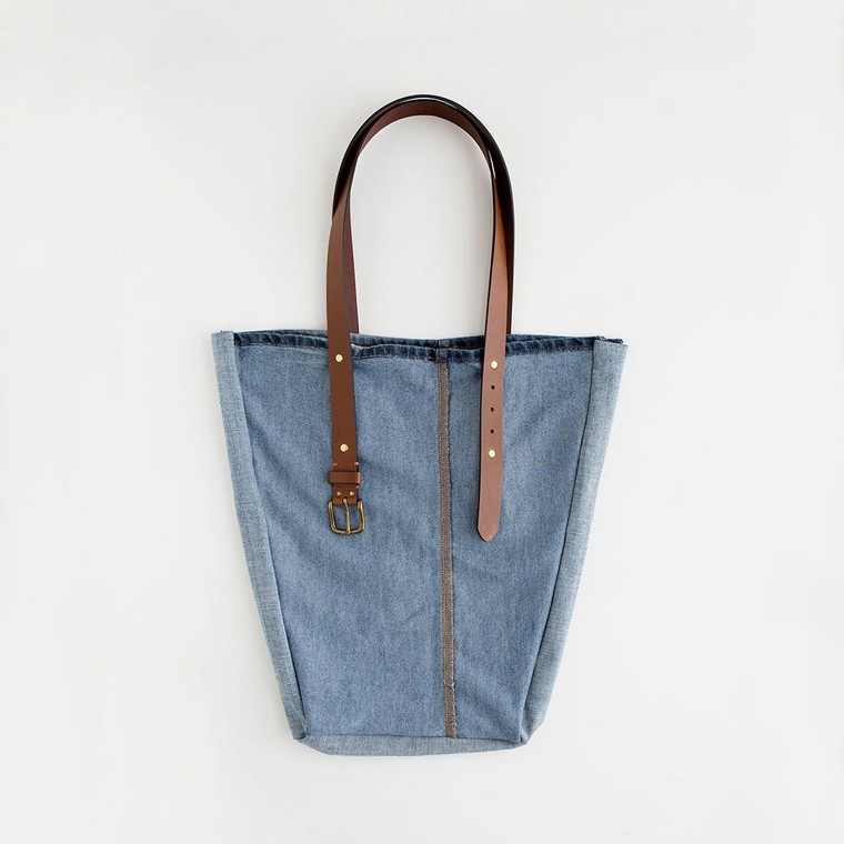 come realizzare un'idea per una borsa in denim borsa tote alla moda alla moda in jeans