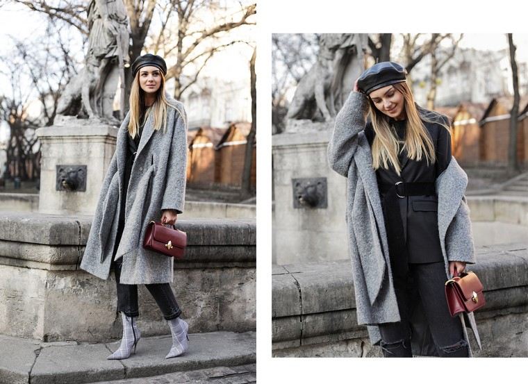 berretto moda donna cappotto lungo idea moda trendy