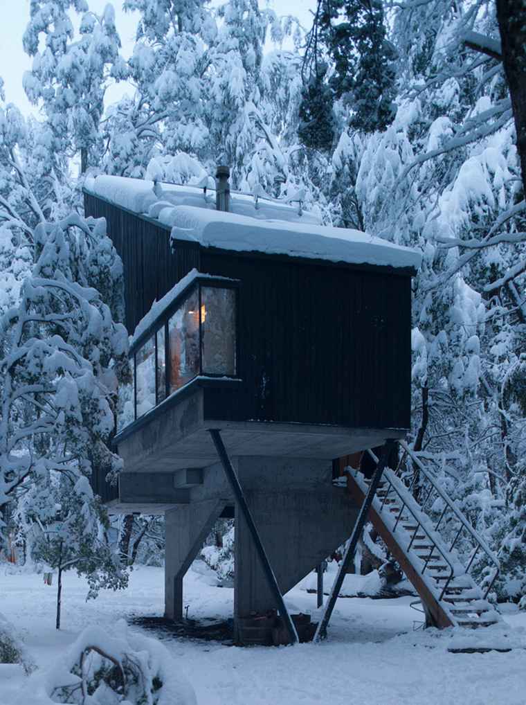 costruttore di case in legno DRAA-shangri-chilie-dans-neige