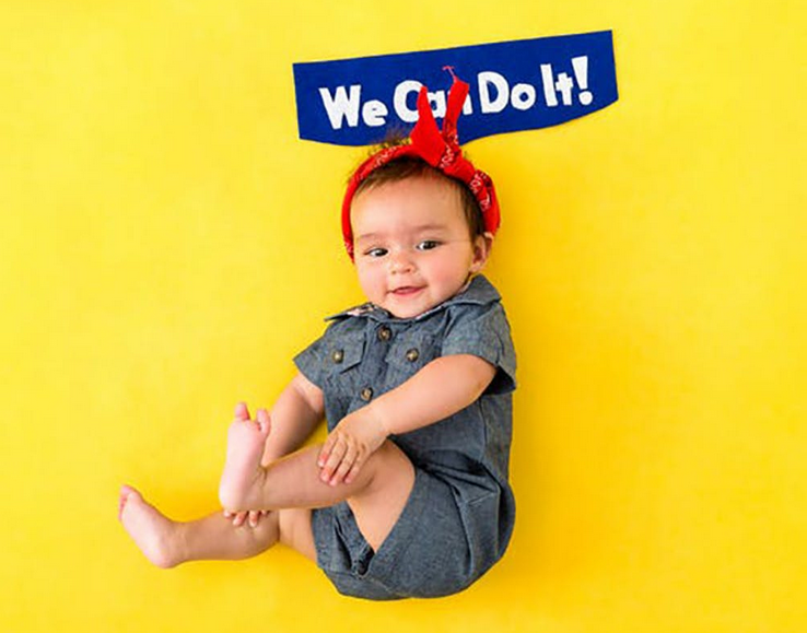 Costume-bambina Halloween-Rosie-The-Riveter