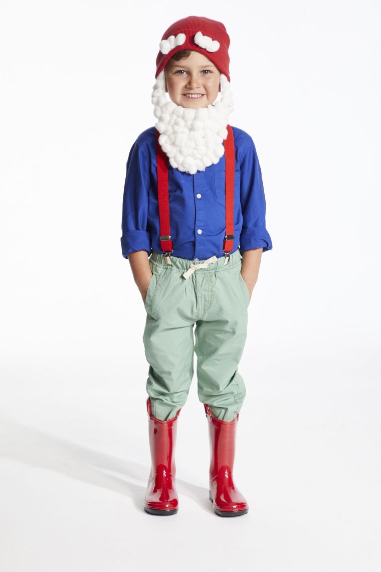 gnome kid Halloween kostiumas