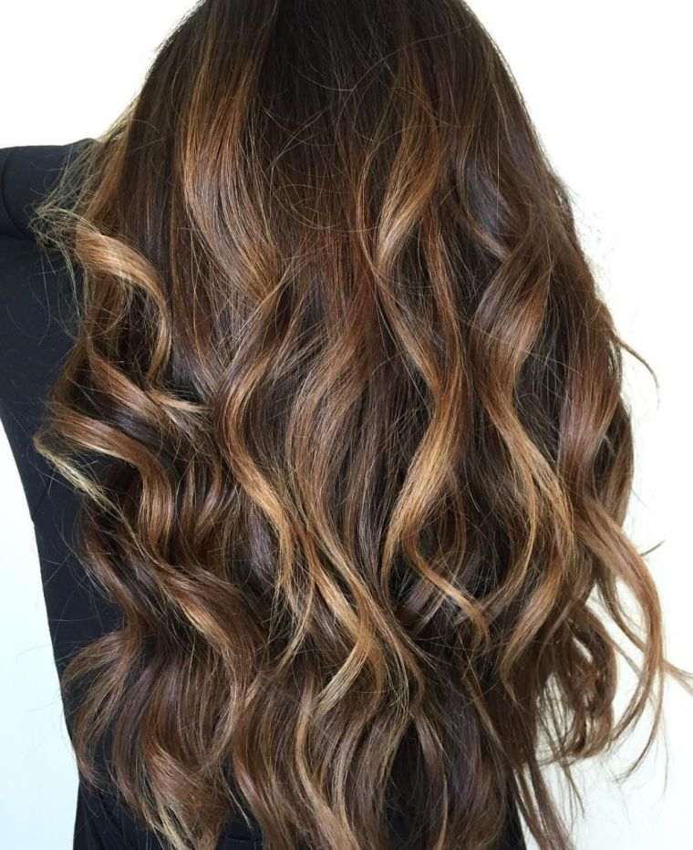 髪の色流行の髪-長波