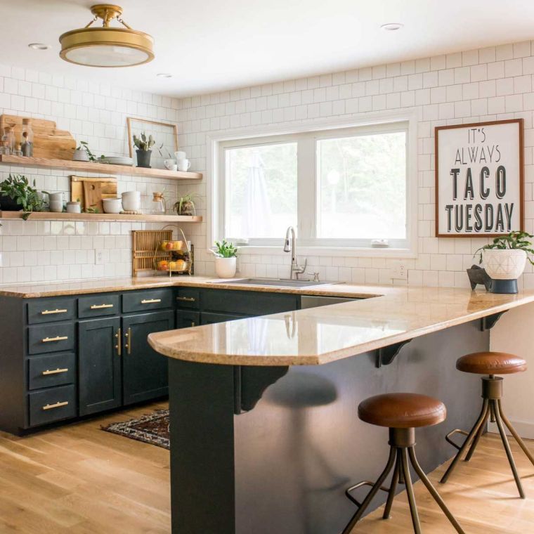 modernus ir elegantiškas virtuvės dekoras