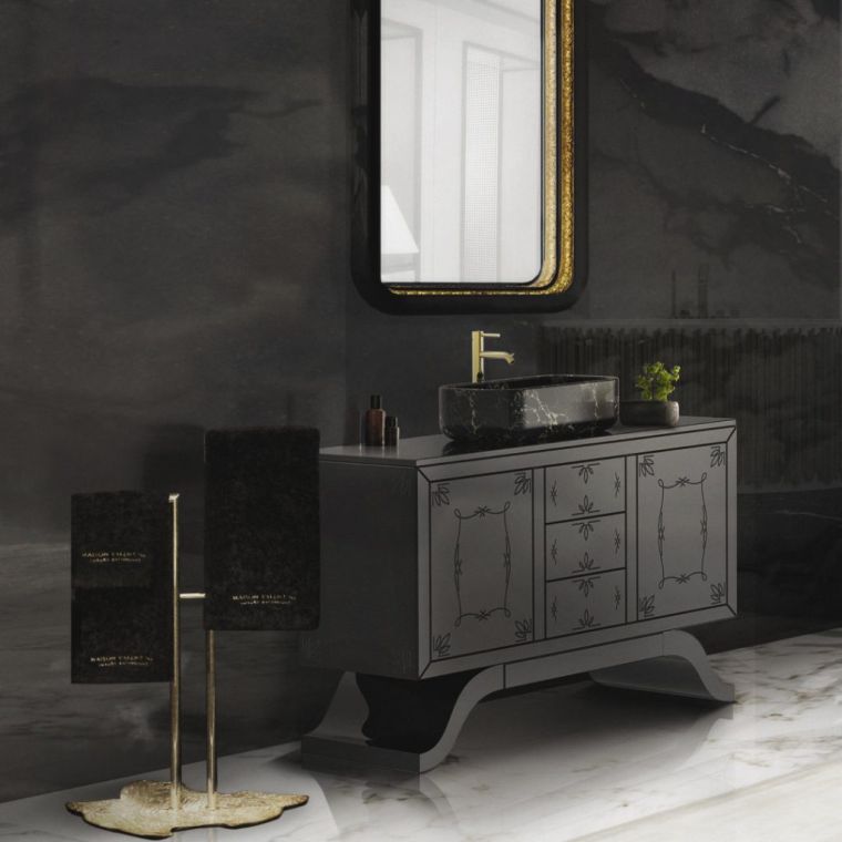 arredo bagno nero