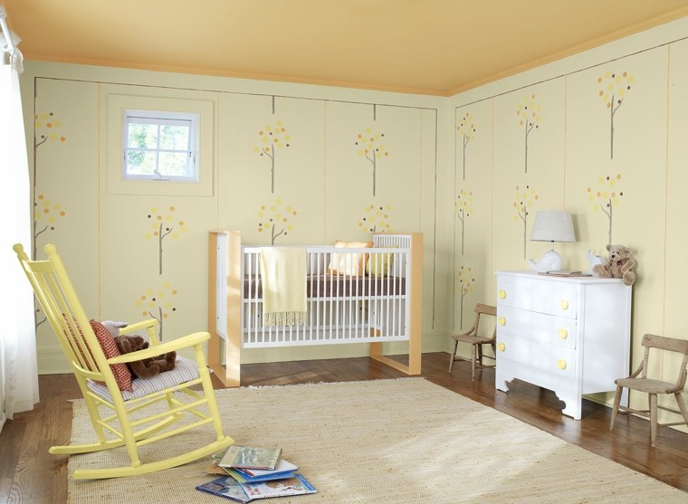 kūdikių kambario dažų spalvos