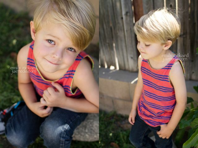 taglio di capelli ragazzo moderno elegante biondo piccolo