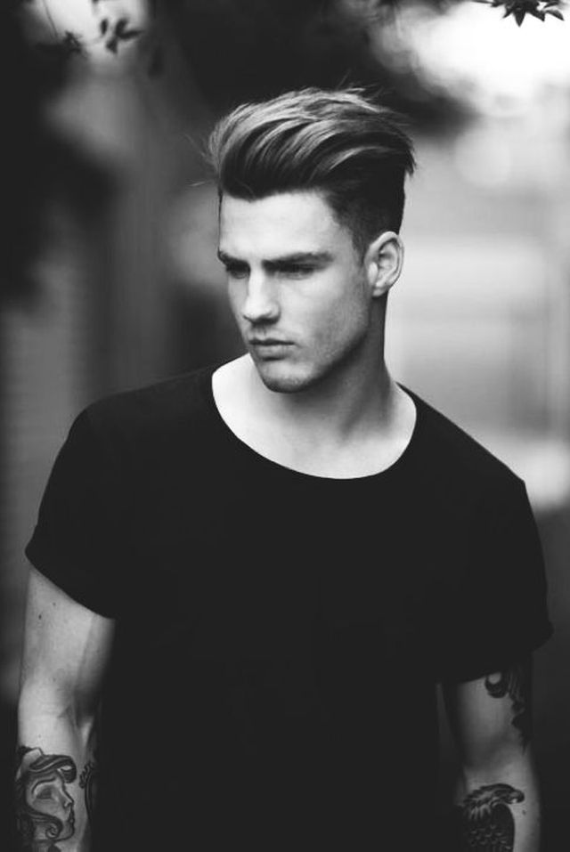 trendi frizura za muškarce 2016 moderna kosa srednje dužine zgodan muškarac
