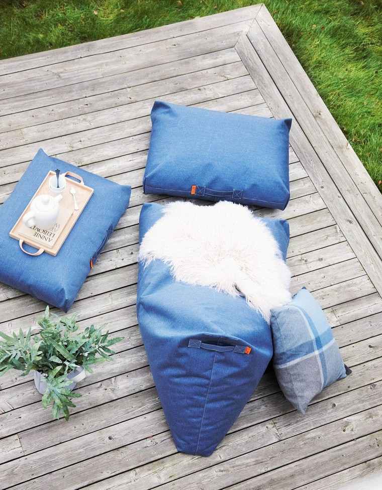 cuscino pouf da esterno cuscino da giardino idea vaso copricuscini