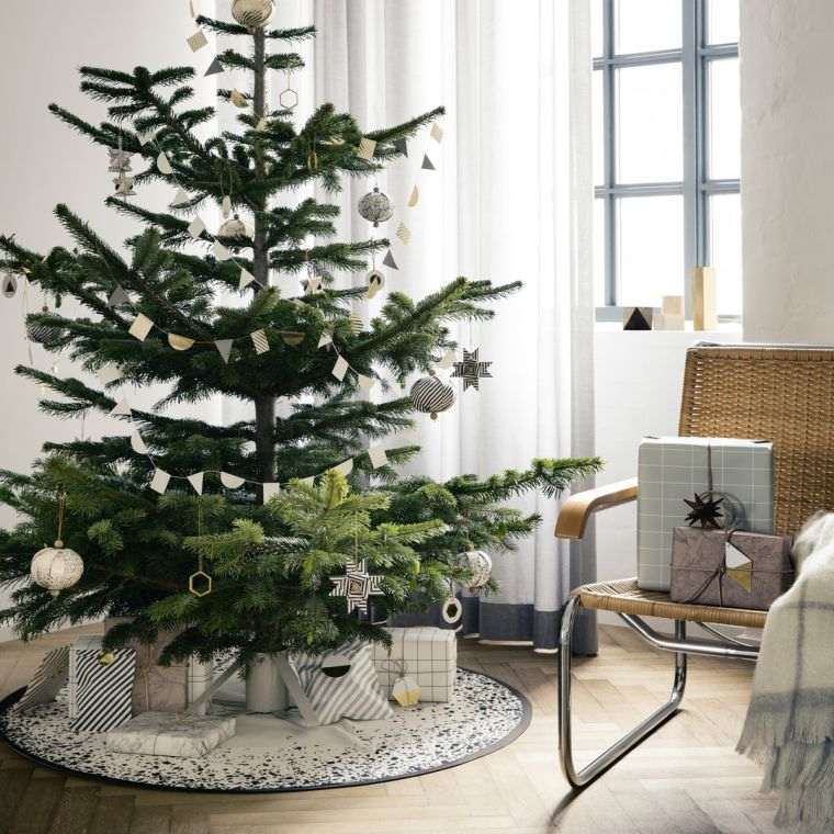 decorazione grande albero di natale design del piede