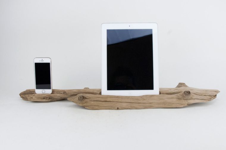 létrehozás driftwood do-it-yourself tablet dokkoló állomáson