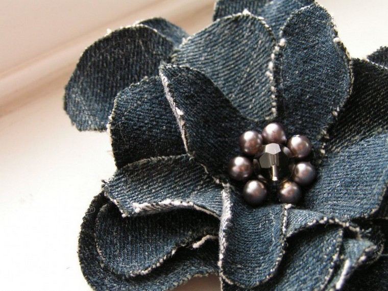 sukūrimo audinio idėja gėlių džinsinio audinio projekto siuvimo idėja