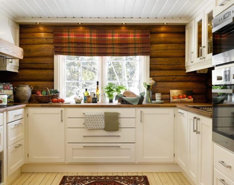 キッチン用木製壁パネル
