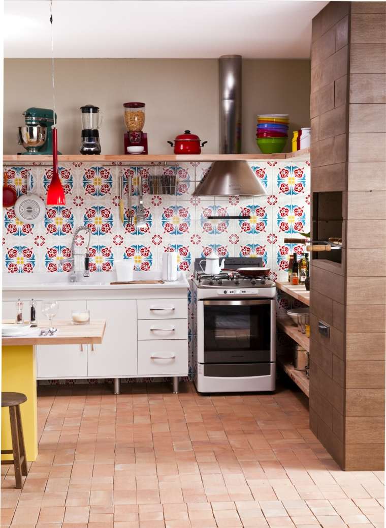 paraschizzi cucina moderna idea-paraschizzi-mosaico-piastrelle