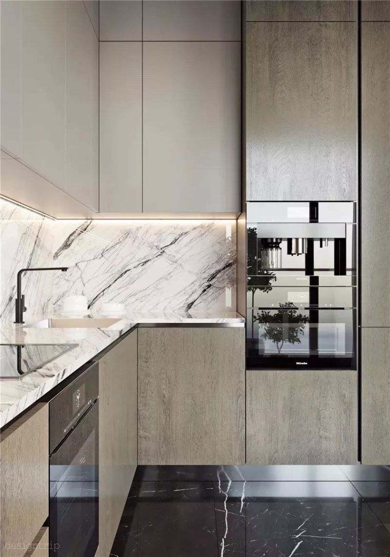 backsplash-cucina-moderna-mobili-in-pietra-marmo-idee-legno-chiaro