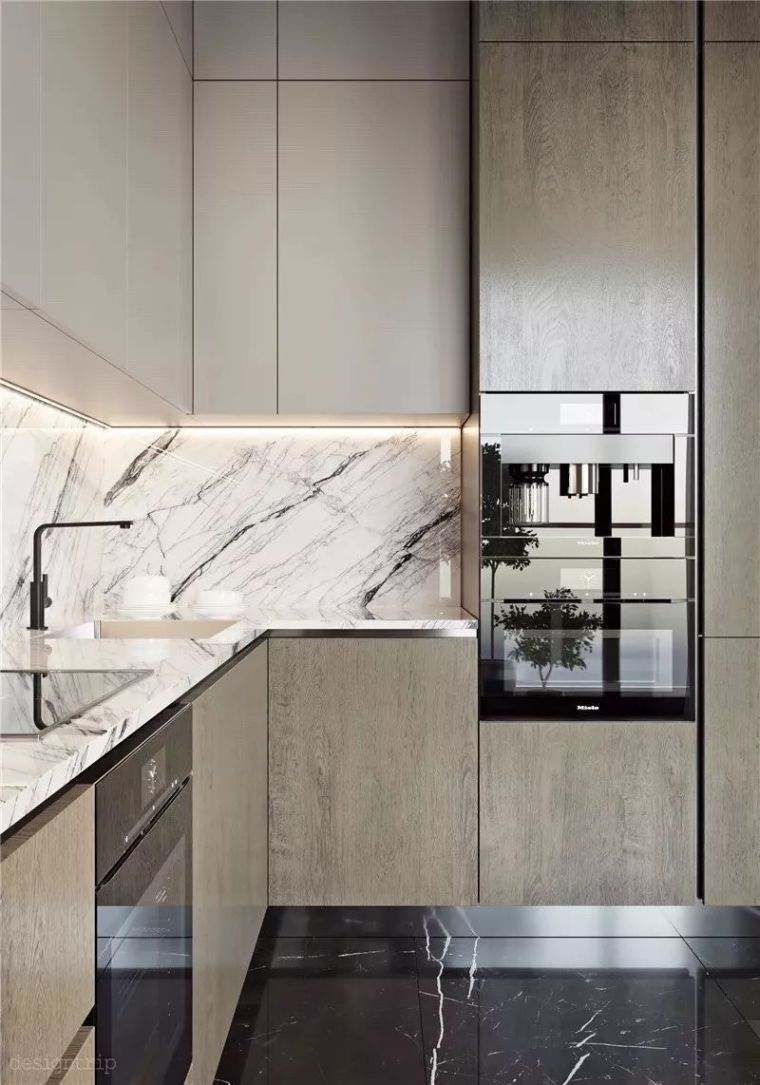 backsplash-cucina-moderna-mobili-in-pietra-marmo-idee-legno-chiaro
