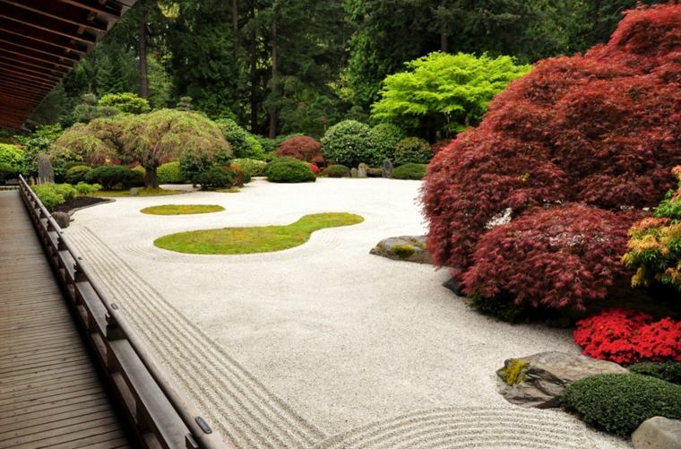 crea un'idea di giardino zen per organizzare lo spazio esterno