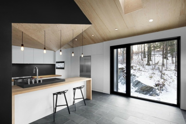 interjero dizainas virtuvė atviro plano amerikietiška virtuvės baras