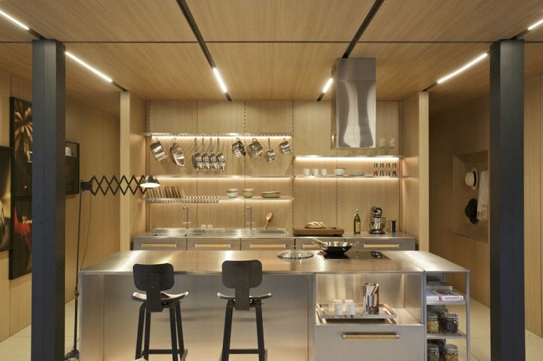 small-kitchen-modern-deco-wood-island-central-led-light