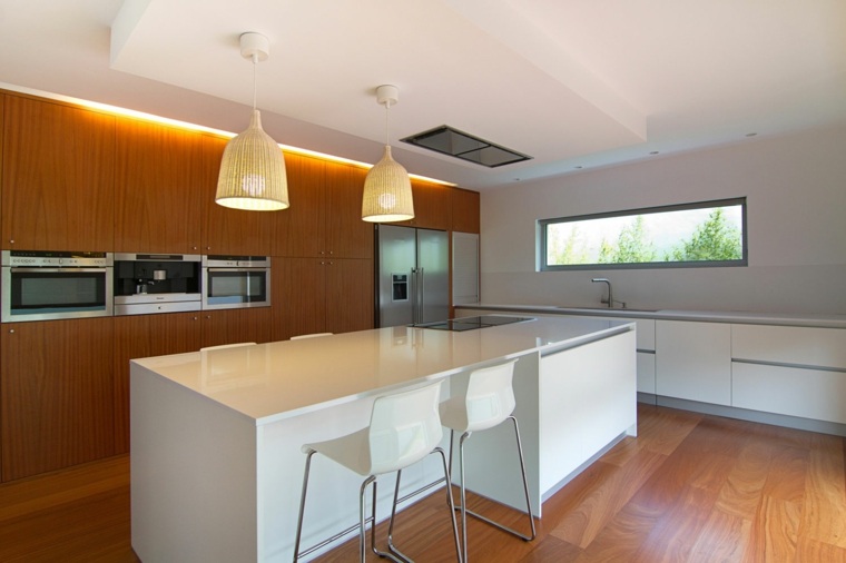 modern design fehér lakkozott konyha