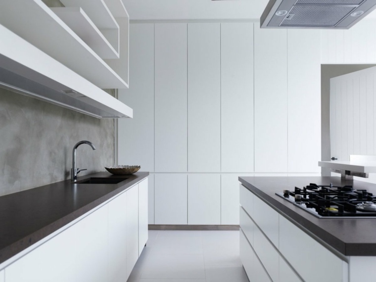 šiuolaikinės baltos virtuvės dekoravimo idėjos