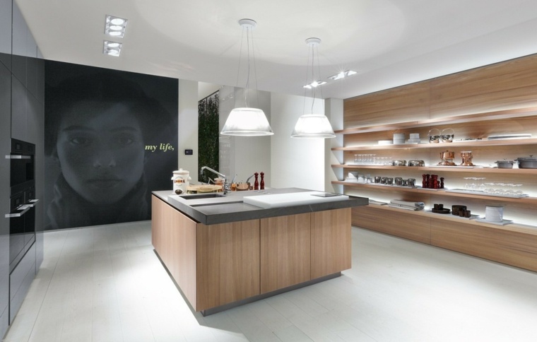 Idee per cucine in legno contemporanee