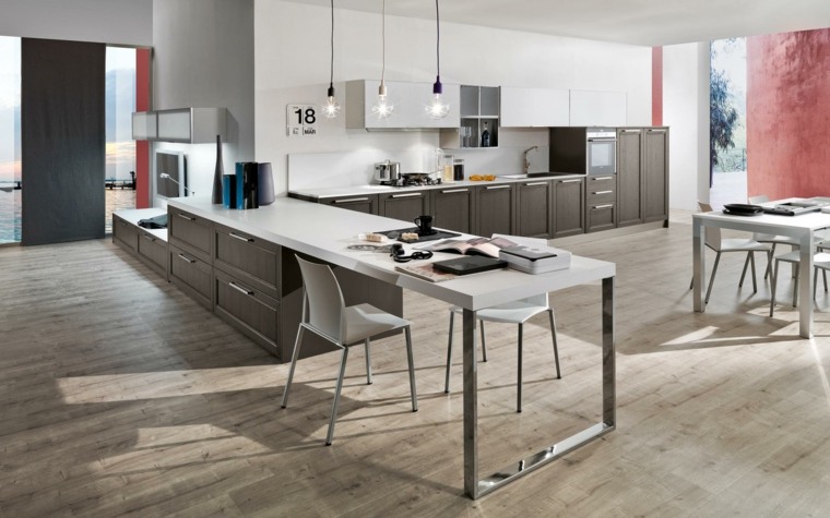 cucina elegante dal design contemporaneo in legno